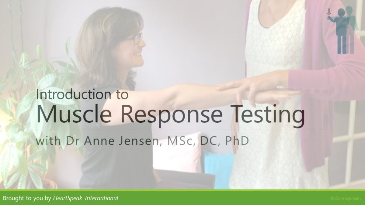 Muscle Response Testing HeartSpeak®